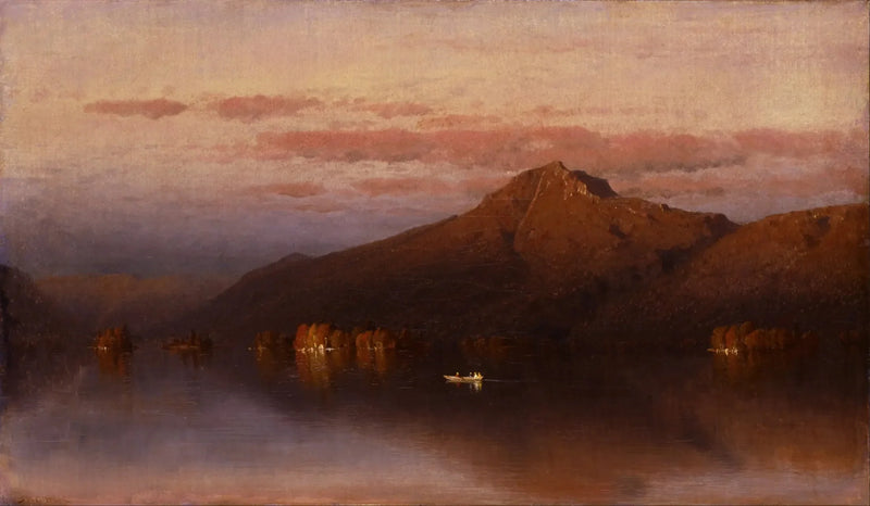 レイク・プレシッドからのホワイトフェイス山 - サ Sanford Robinson Gifford