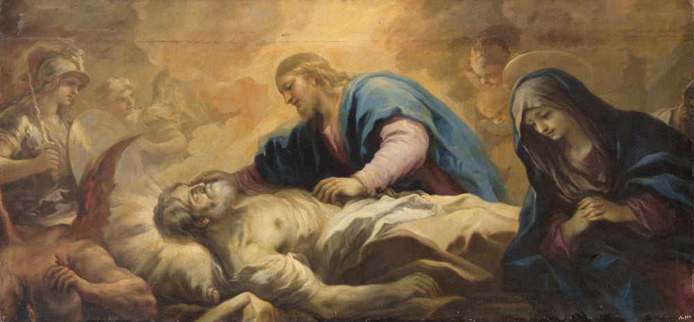 Mort de saint Joseph - Luca Giordano image 1 reproduction d’œuvre d’art à l’huile