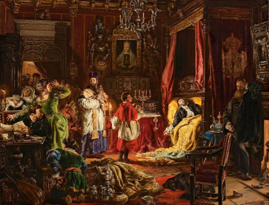 1572年にクニシンでのシジスモンド・オーギュストの死 - ヤン・マテイコ

Source:
Mort de Sigismond Auguste à Knyszyn en 1572 - Jan Matejko