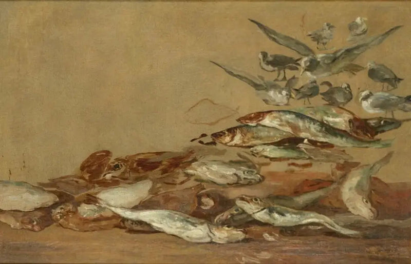 カモメと魚 - ユージン・ブーダン