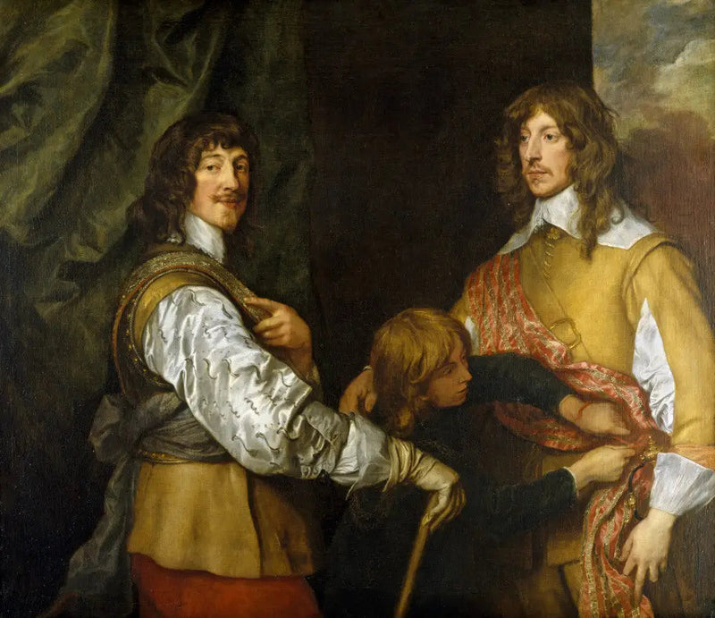 マウントジョイ・ブラウント、ニューポート第1伯爵（1597-1665）、ジョージ・ゴーリング卿（1608-1657）とページ - アントワーヌ・ヴァン・ダイク

Source:
Mountjoy Blount, 1er comte de Newport (1597-1665), Lord George Goring (1608-1657) et un page - Antoine van Dyck