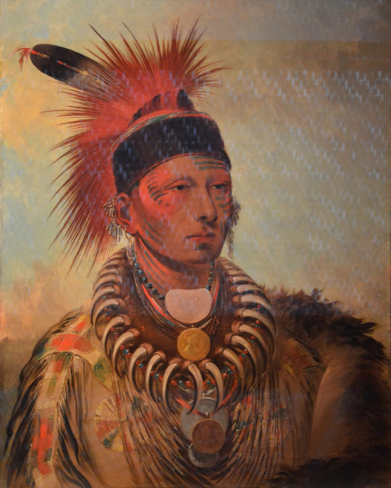 ムフシェカワ（白い雲） - ジョージ・キャトリン

Source:
Mu-hu-she-kaw (Le nuage blanc) - George Catlin