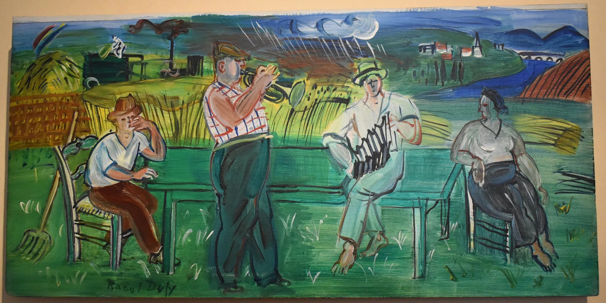 Musiciens à la campagne - Raoul Dufy image 1 copie de tableau peinte à la main