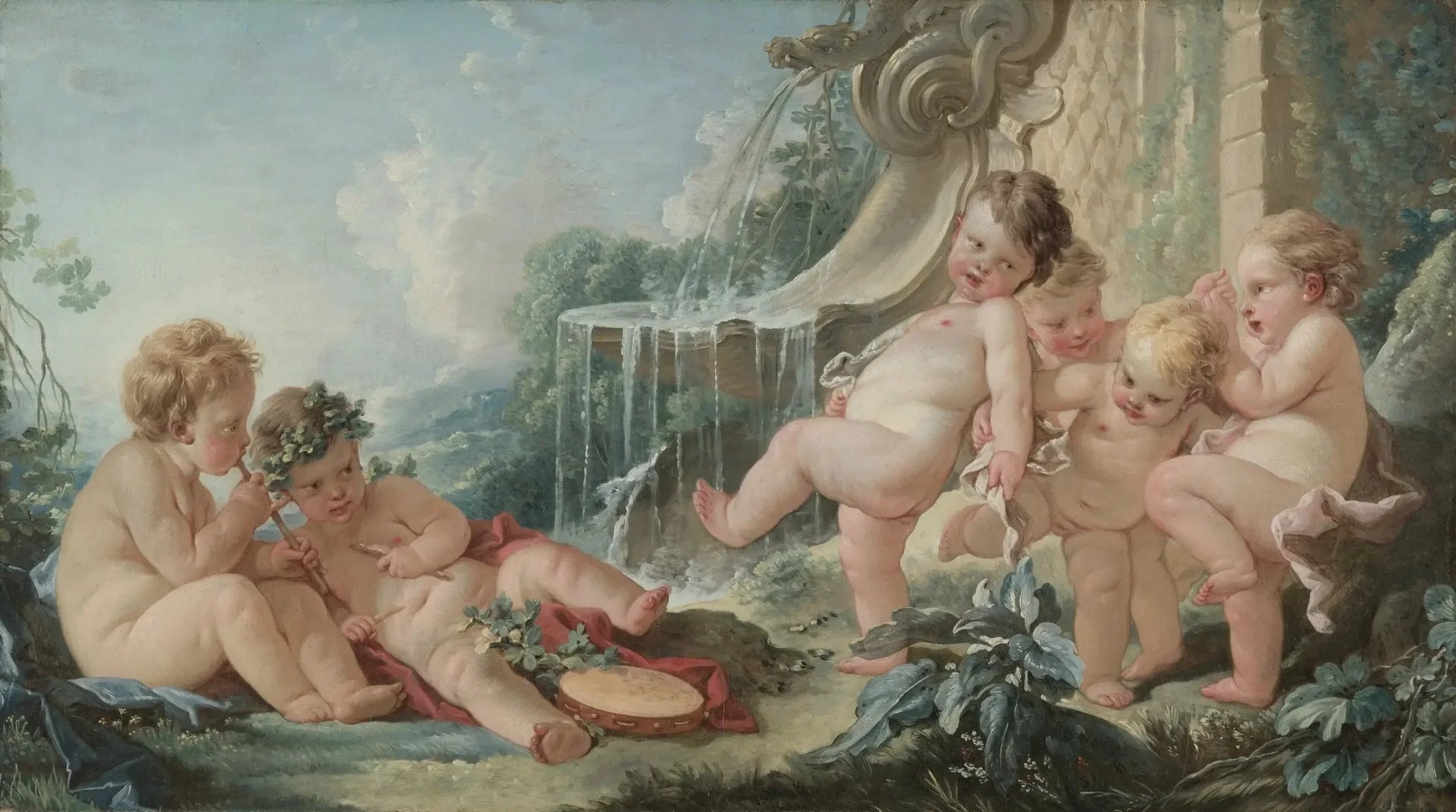 Musique et danse - François Boucher image 1 reproduction réalisée par Alpha Reproduction