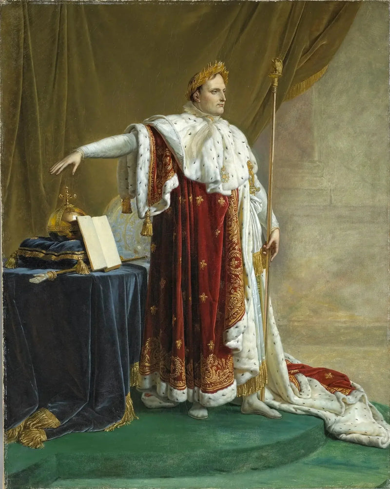 ナポレオン1世の聖なる衣装姿 - アンヌ＝ルイ・ジロデ

Source:
Napoléon 1er en costume de sacré - Anne-Louis Girodet