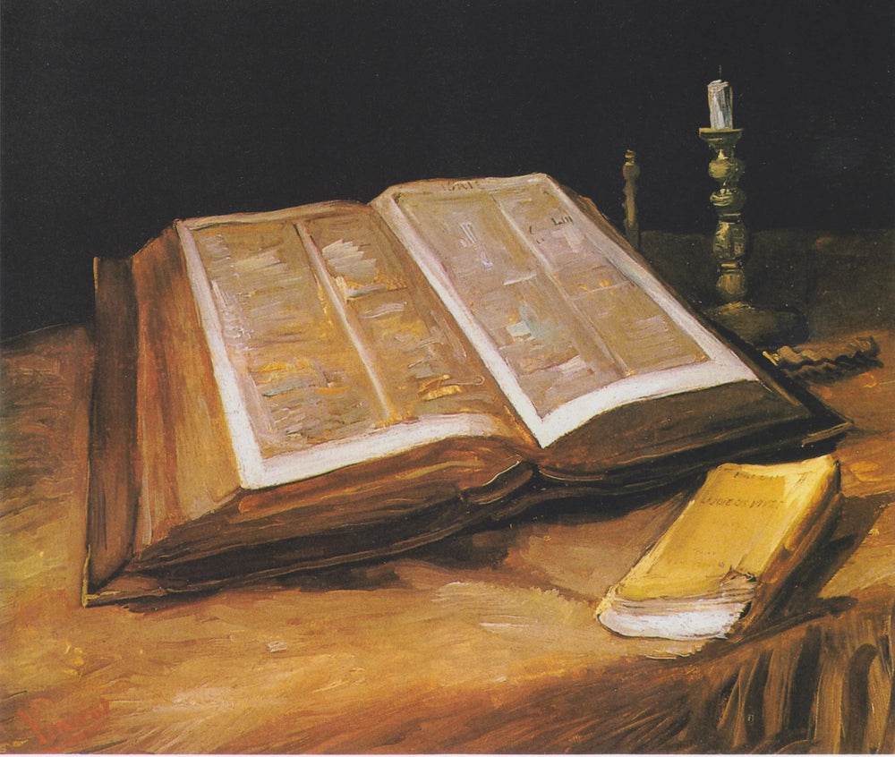 Nature morte à la Bible - Vincent van Gogh image 1 copie peinte à la main à l’huile