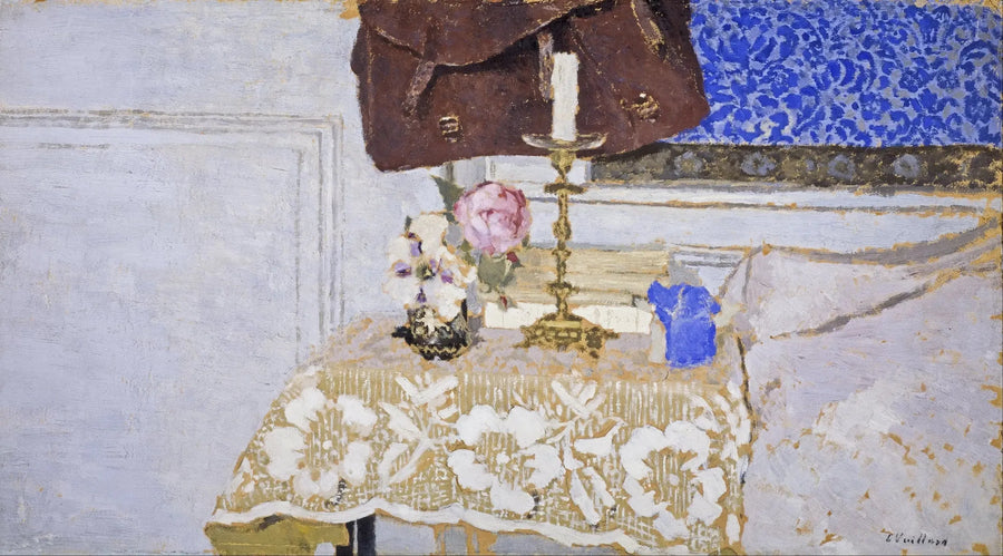 静物画と燭台 - エドゥアール・ヴィヤール