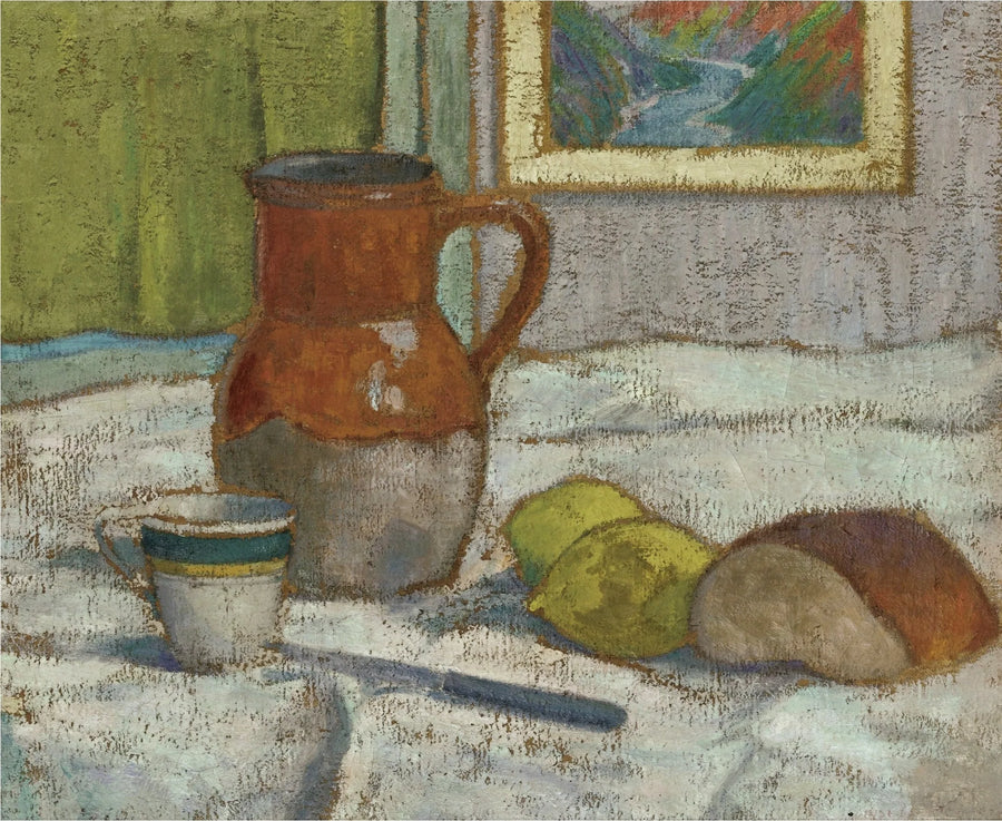 静物画：ピシェとカップ - エミール・ベルナール