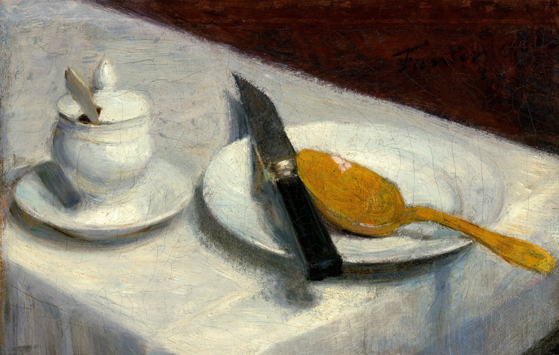 マスタードポットの静物画 - アンリ・ファンタン＝ラトゥール

Source:
Nature morte au pot de moutarde - Henri Fantin-Latour