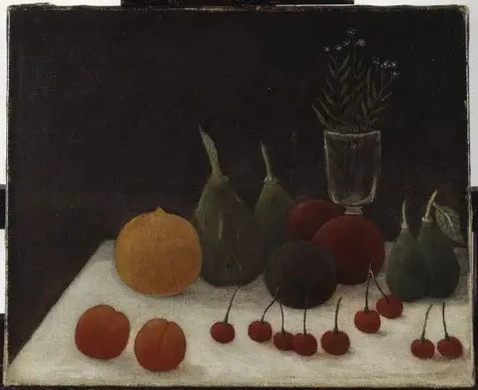 サクランボの静物画 - アンリ・ルソー
