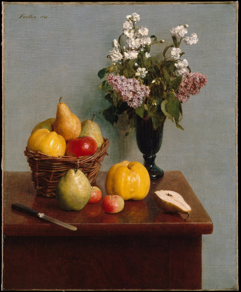 花と果物の静物画 - アンリ・ファンタン＝ラトゥール

Source:
Nature morte aux fleurs et aux fruits - Henri Fantin-Latour
