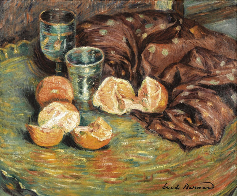オレンジの静物画 - エミール・ベルナール