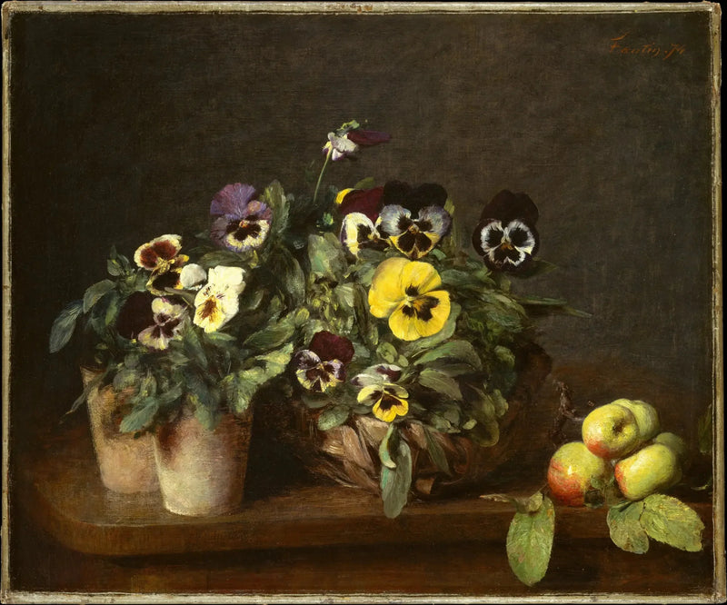 思考を持つ静物画 - アンリ・ファンタン＝ラトゥール

Source:
Nature morte aux pensées - Henri Fantin-Latour