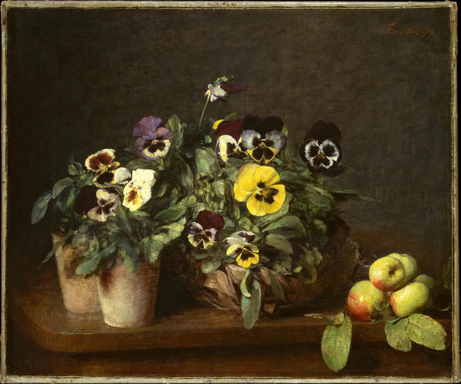 思考を持つ静物画 - アンリ・ファンタン＝ラトゥール

Source:
Nature morte aux pensées - Henri Fantin-Latour