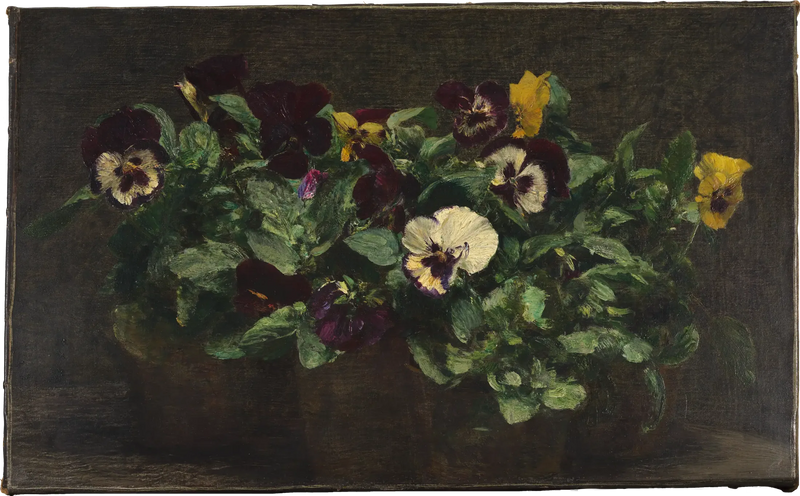 思索の静物画 - アンリ・ファンタン＝ラトゥール

Source:
Nature morte aux pensées - Henri Fantin-Latour