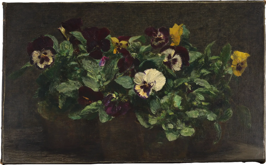 思索の静物画 - アンリ・ファンタン＝ラトゥール

Source:
Nature morte aux pensées - Henri Fantin-Latour