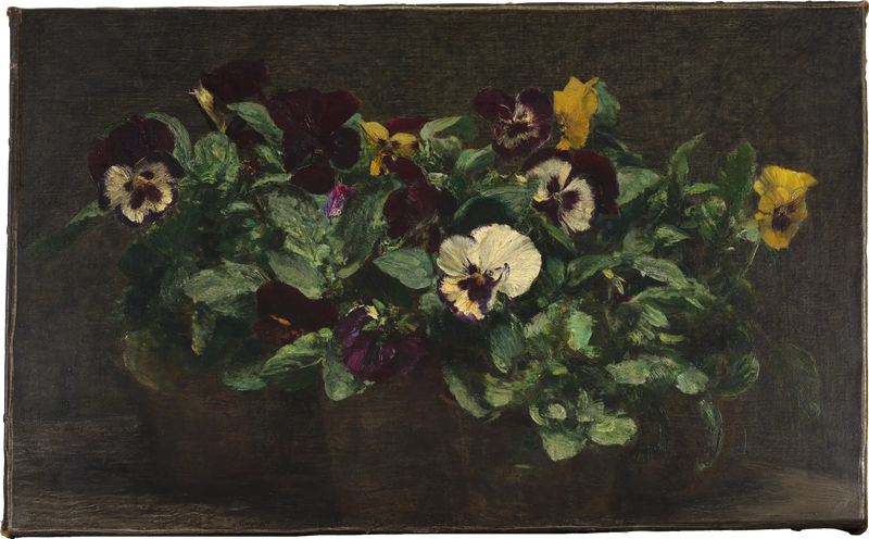 思索の静物画 - アンリ・ファンタン＝ラトゥール

Source:
Nature morte aux pensées - Henri Fantin-Latour