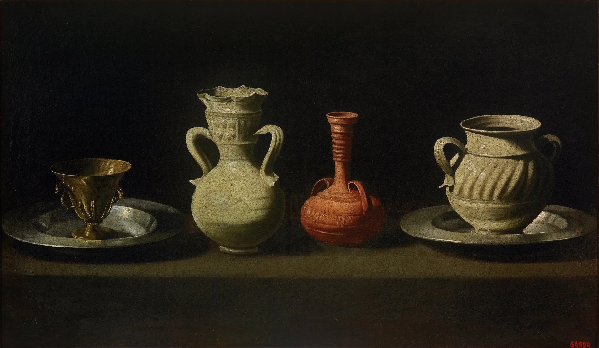 Nature morte aux quatre vases - Francisco de Zurbarán image 1 reproduction d’œuvre d’art à l’huile