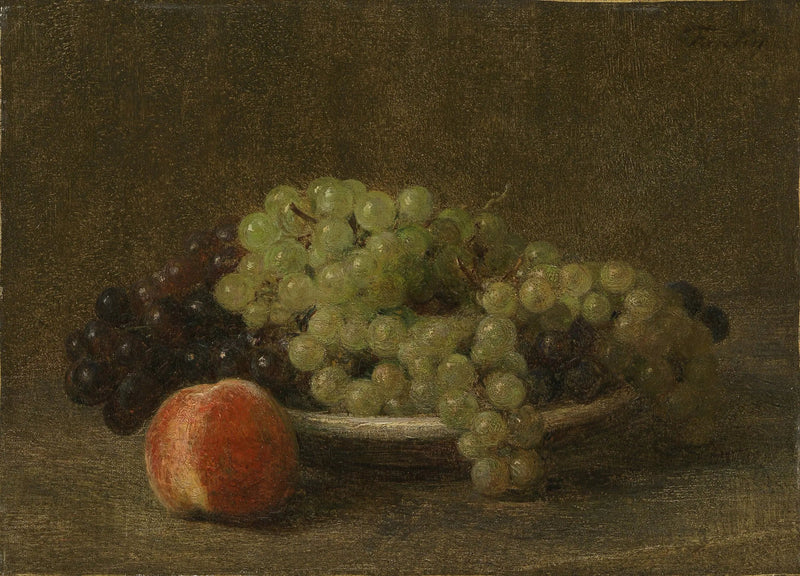 ブドウと桃の静物画 - アンリ・ファンタン＝ラトゥール

Source:
Nature morte aux raisins et à la pêche - Henri Fantin-Latour