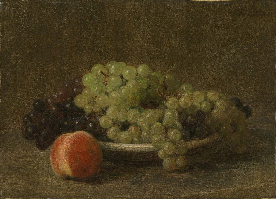 ブドウと桃の静物画 - アンリ・ファンタン＝ラトゥール

Source:
Nature morte aux raisins et à la pêche - Henri Fantin-Latour