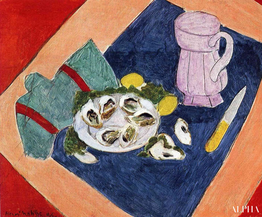 Nature morte avec huîtres - Matisse - Reproductions de tableaux et peintures haut de gamme