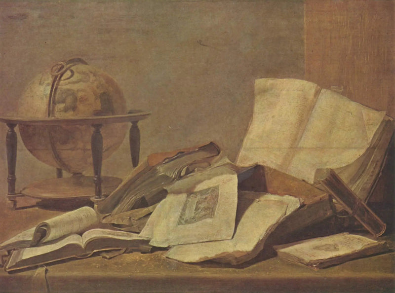 書籍と地球儀の静物画 - デイヴィッド・テニエール・ジュニア

Source:
Nature morte avec livres et globe - David Teniers le Jeune