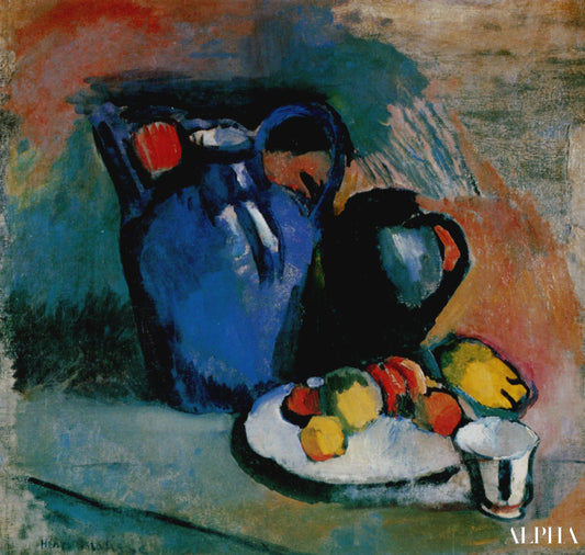 Nature morte avec une cruche bleue - Matisse - Reproductions de tableaux et peintures haut de gamme