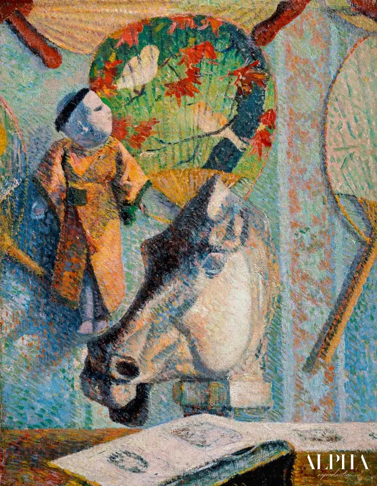 Nature morte avec une tête de cheval - Paul Gauguin - Reproductions de tableaux et peintures haut de gamme