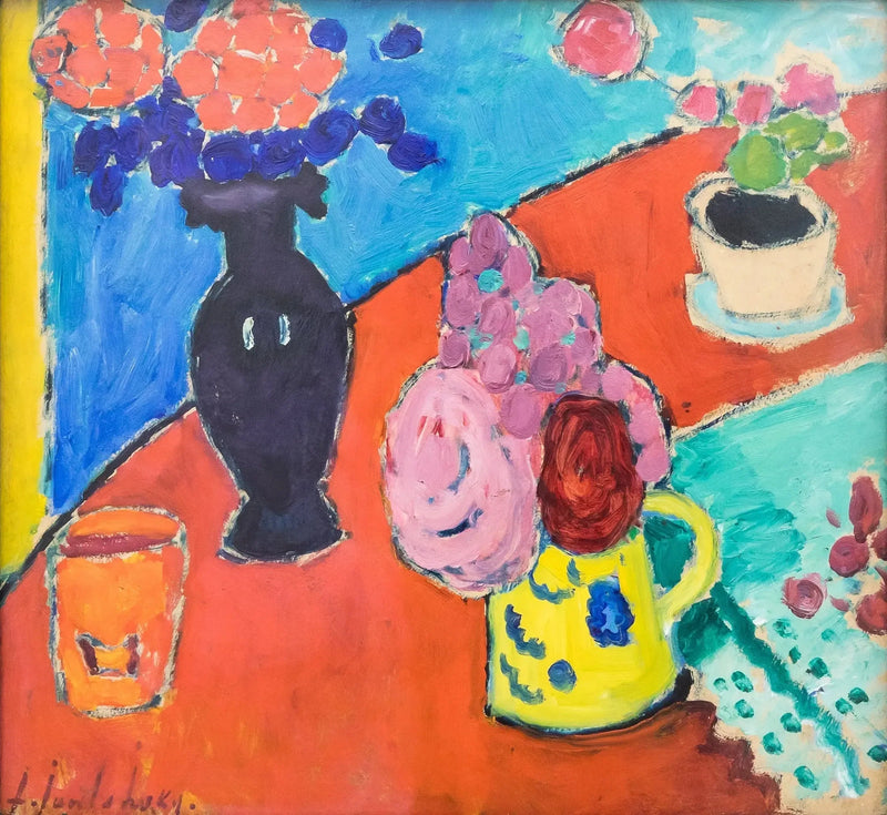 花瓶と水差しの静物画 - アレクセイ・フォン・ジャウレンスキー

Source:
Nature morte avec vase et cruche - Alexej von Jawlensky