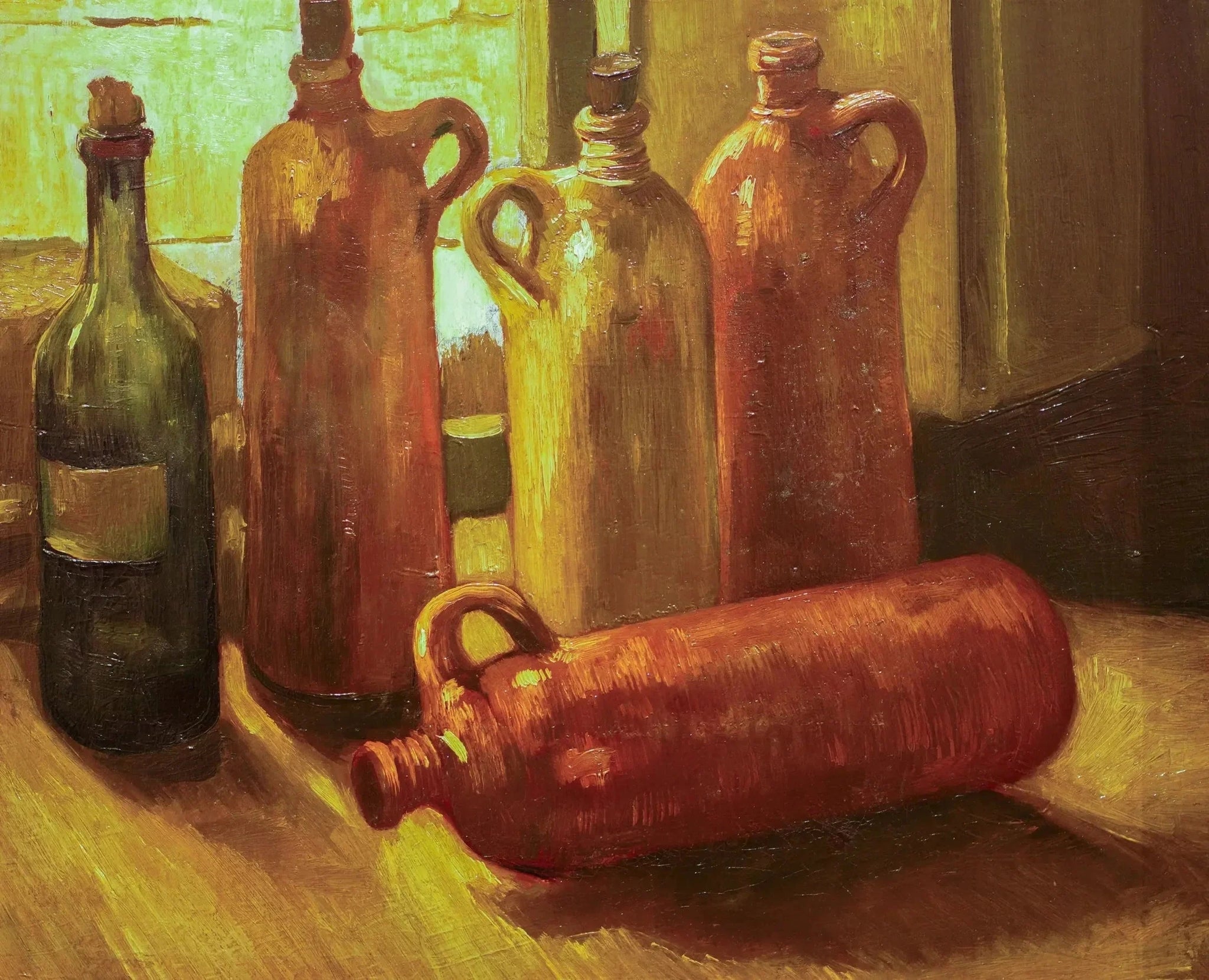 Nature morte aux cinq bouteilles F56 — Vincent van Gogh