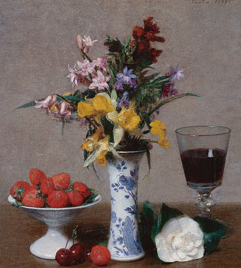 婚約の静物画 - アンリ・ファンタン＝ラトゥール

Source:
Nature morte dite 