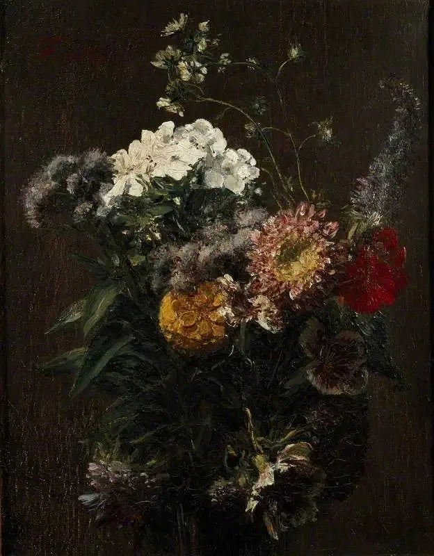 静物画：混合花 - アンリ・ファンタン＝ラトゥール

Source:
Nature morte : fleurs mélangées - Henri Fantin-Latour