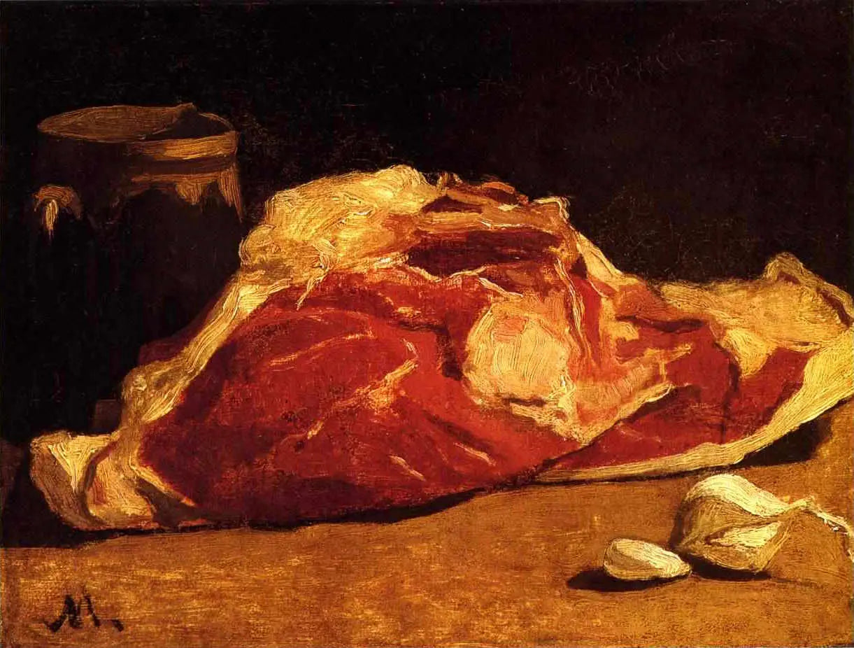 Nature Morte, le quartier de viande - Claude Monet image 1 copie peinte à la main à l’huile