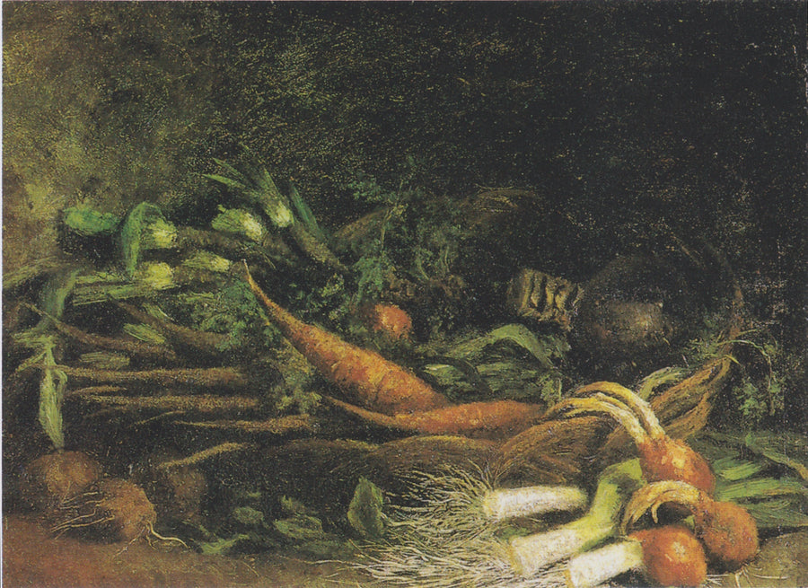 野菜の入ったバスケットの静物画 - Vincent van Gogh