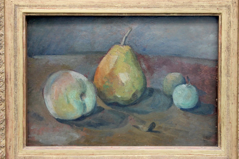 静物画、洋梨と青リンゴ - ポール・セザンヌ