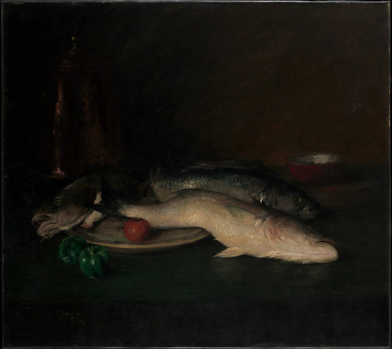静物画：魚 - ウィリアム・メリット・チェイス

Source:
Nature morte : Poisson - William Merritt Chase