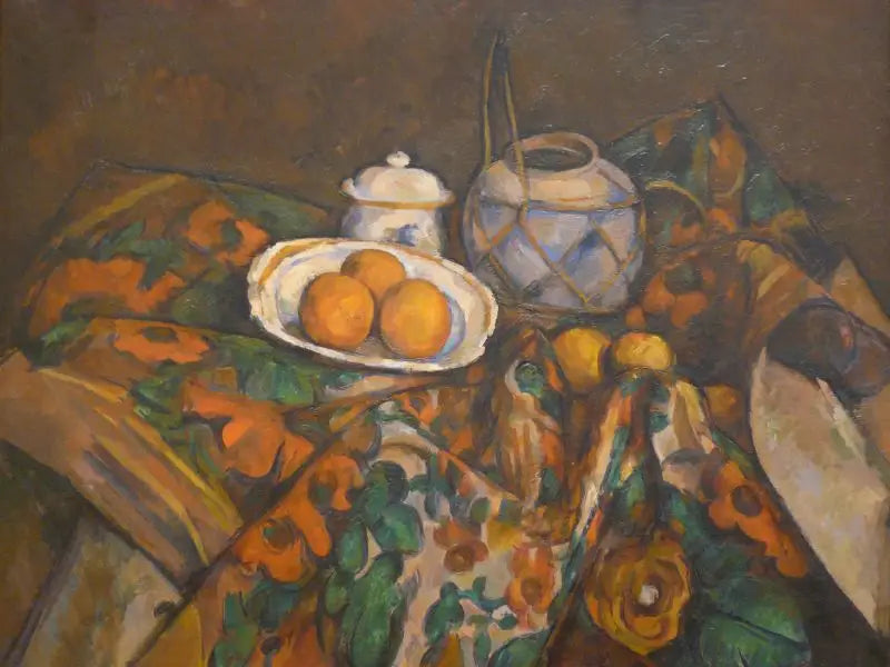 Nature morte, pot de gingembre, sucrier et oranges - Paul Cézanne image 1 tableau peint à l’huile sur toile