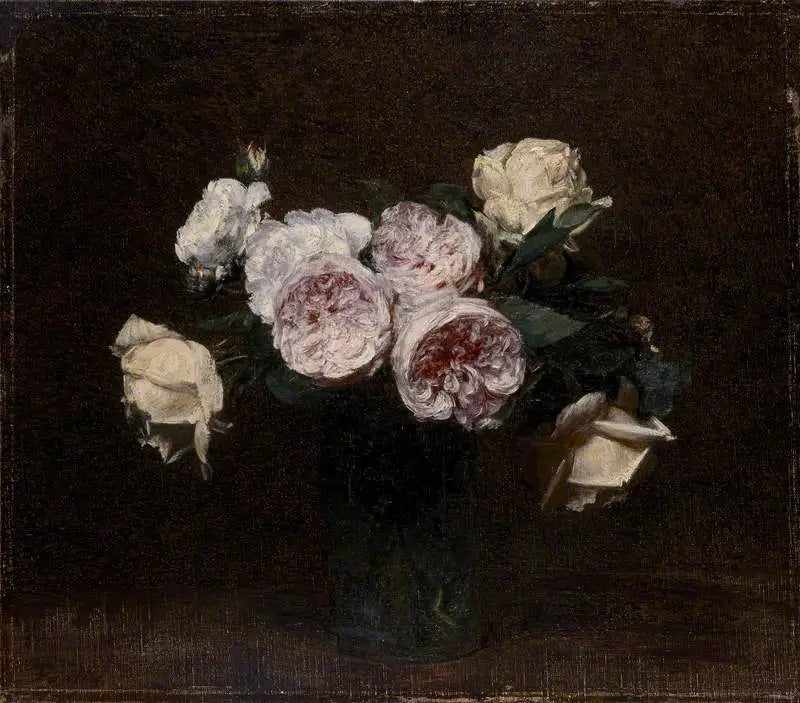 静物画：バラ、白と黄色のバラ - アンリ・ファンタン＝ラトゥール

Source:
Nature morte : roses roses, blanches et jaunes - Henri Fantin-Latour