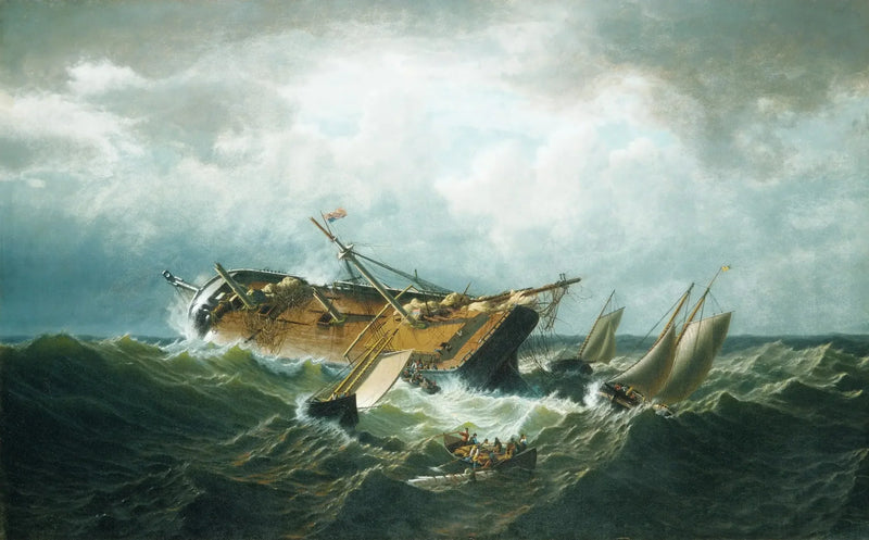 ナンタケット沖の遭難（嵐の後のナンタケット沖の遭難） - ウィリアム・ブラッドフォード

Source:
Naufrage au large de Nantucket (Navrage au large de Nantucket après une tempête) - William Bradford