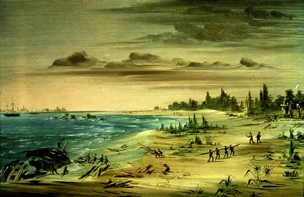 テキサス沿岸でのエイマブル号の難破 1685年 - ジョージ・キャトリン

Source:
Naufrage de l'Aimable, sur la côte du Texas. 1685 - George Catlin