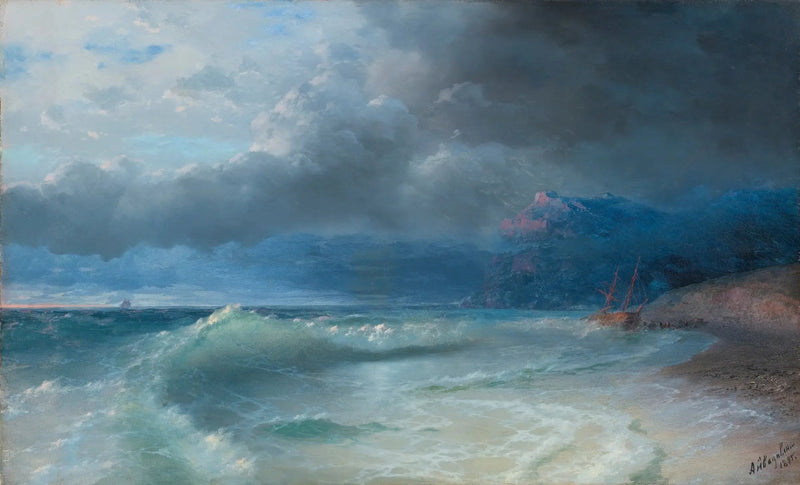 嵐の朝の遭難 - イワン・アイヴァゾフスキー

Source:
Naufrage par un matin orageux - Ivan Aïvazovski