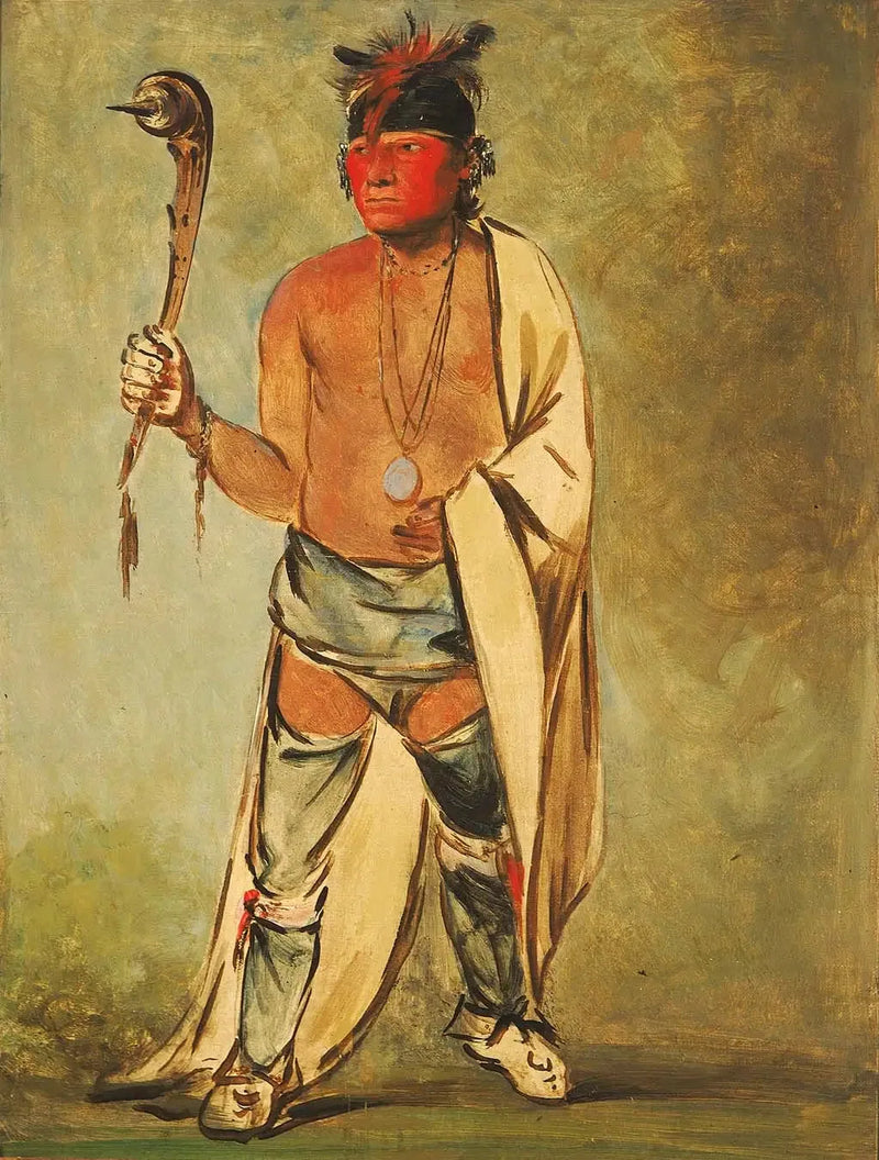 木材を湿らせる者 - ジョージ・キャトリン

Source:
Naugh-háigh-hee-kaw, Celui qui humidifie le bois - George Catlin