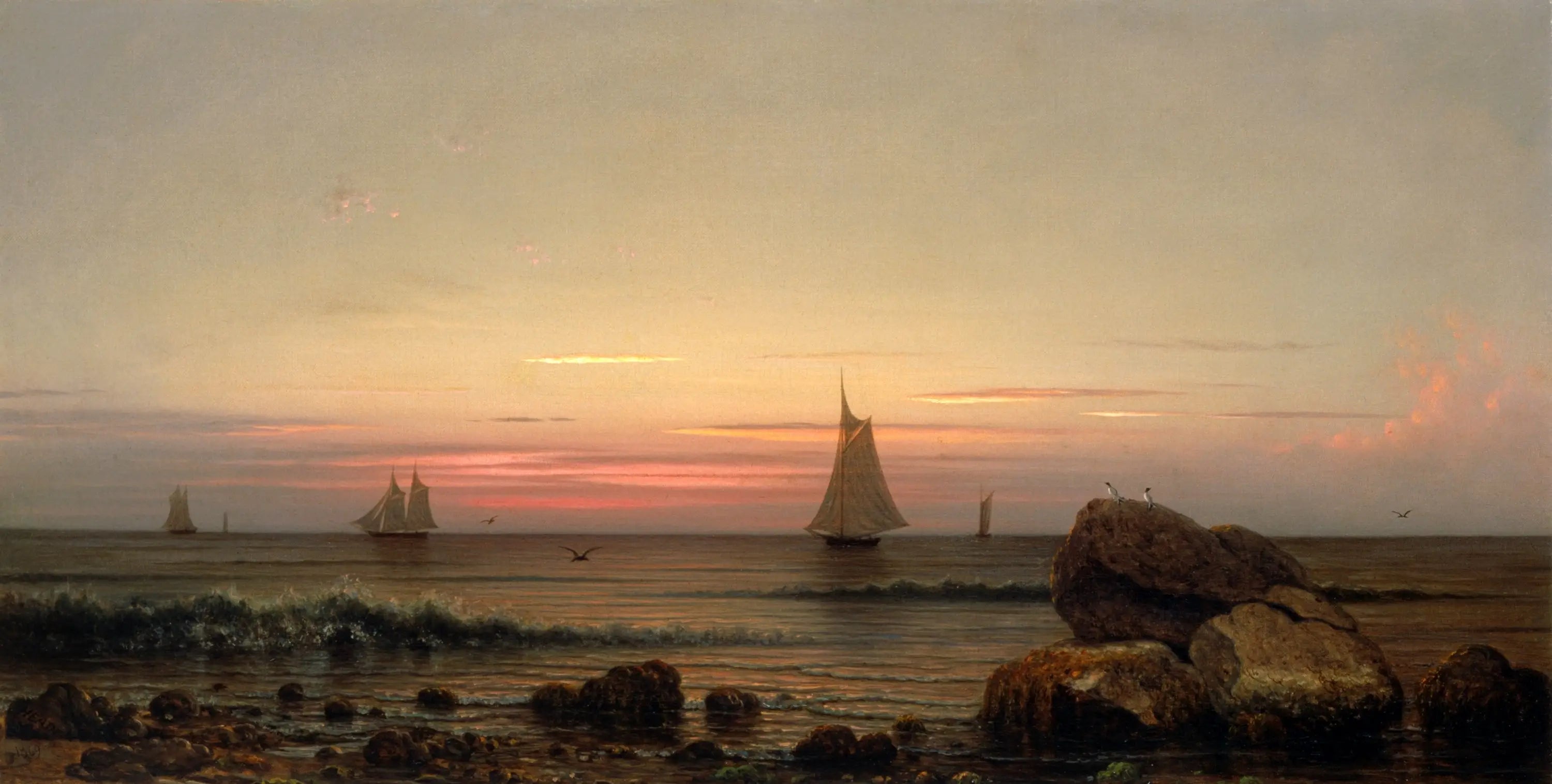 Naviguer au large des côtes - Martin Johnson Heade - Alpha Reproduction
