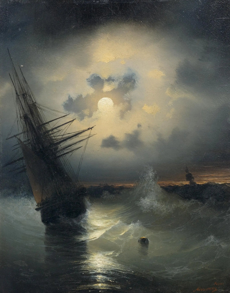 月明かりの海の帆船 - イワン・アイヴァゾフスキー

Source:
Navire à voile sur la mer au clair de lune. - Ivan Aïvazovski