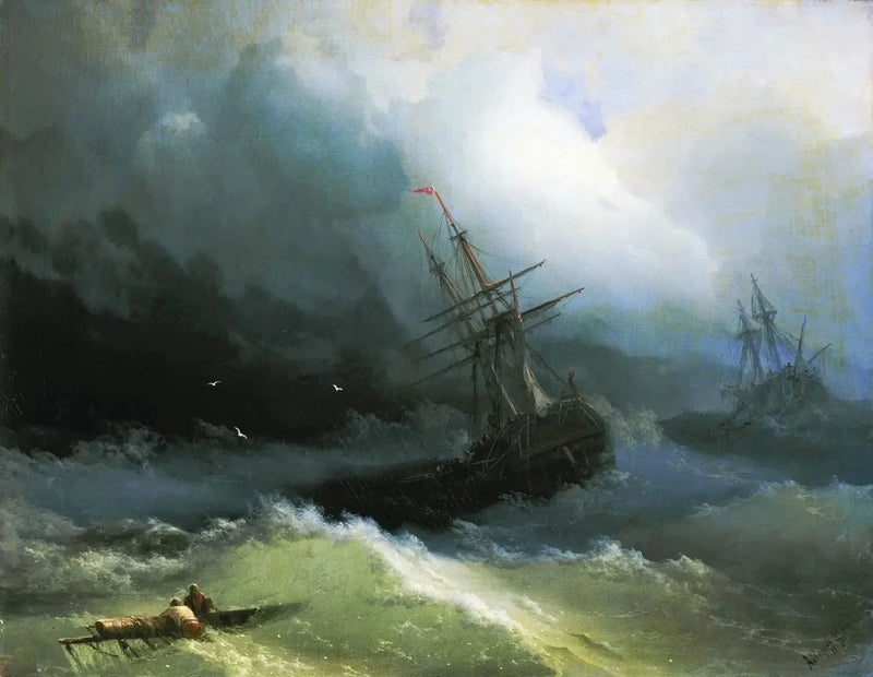 荒れ狂う海の上の船 - イワン・アイヴァゾフスキー

Source:
Navires sur la mer déchaînée - Ivan Aïvazovski