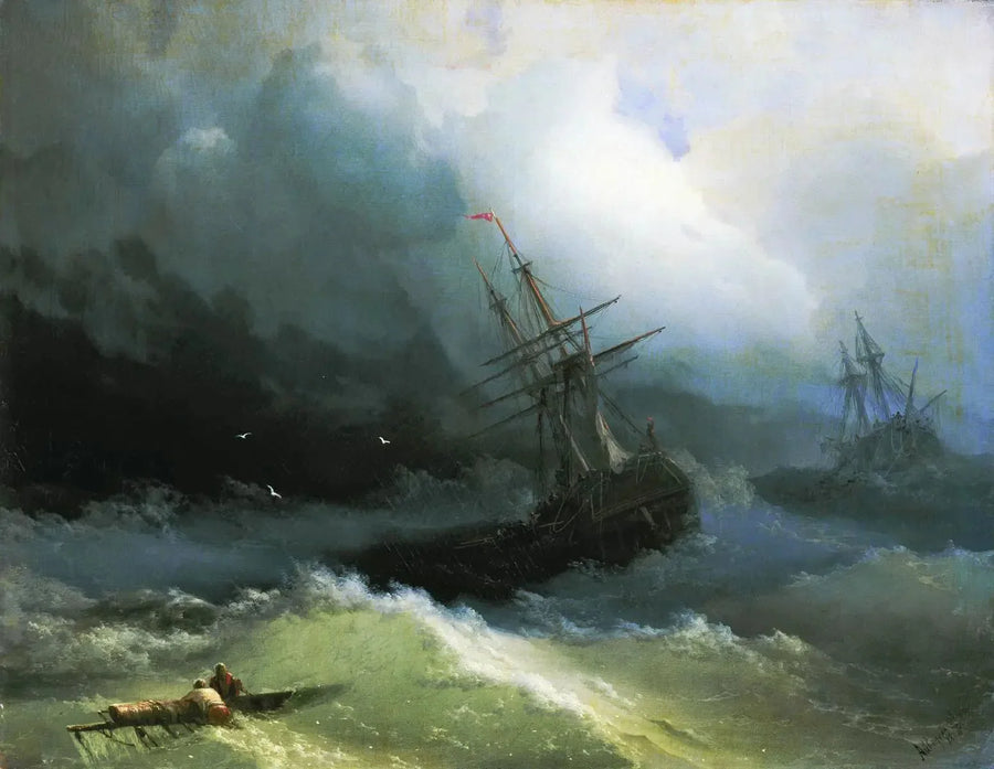 荒れ狂う海の上の船 - イワン・アイヴァゾフスキー

Source:
Navires sur la mer déchaînée - Ivan Aïvazovski
