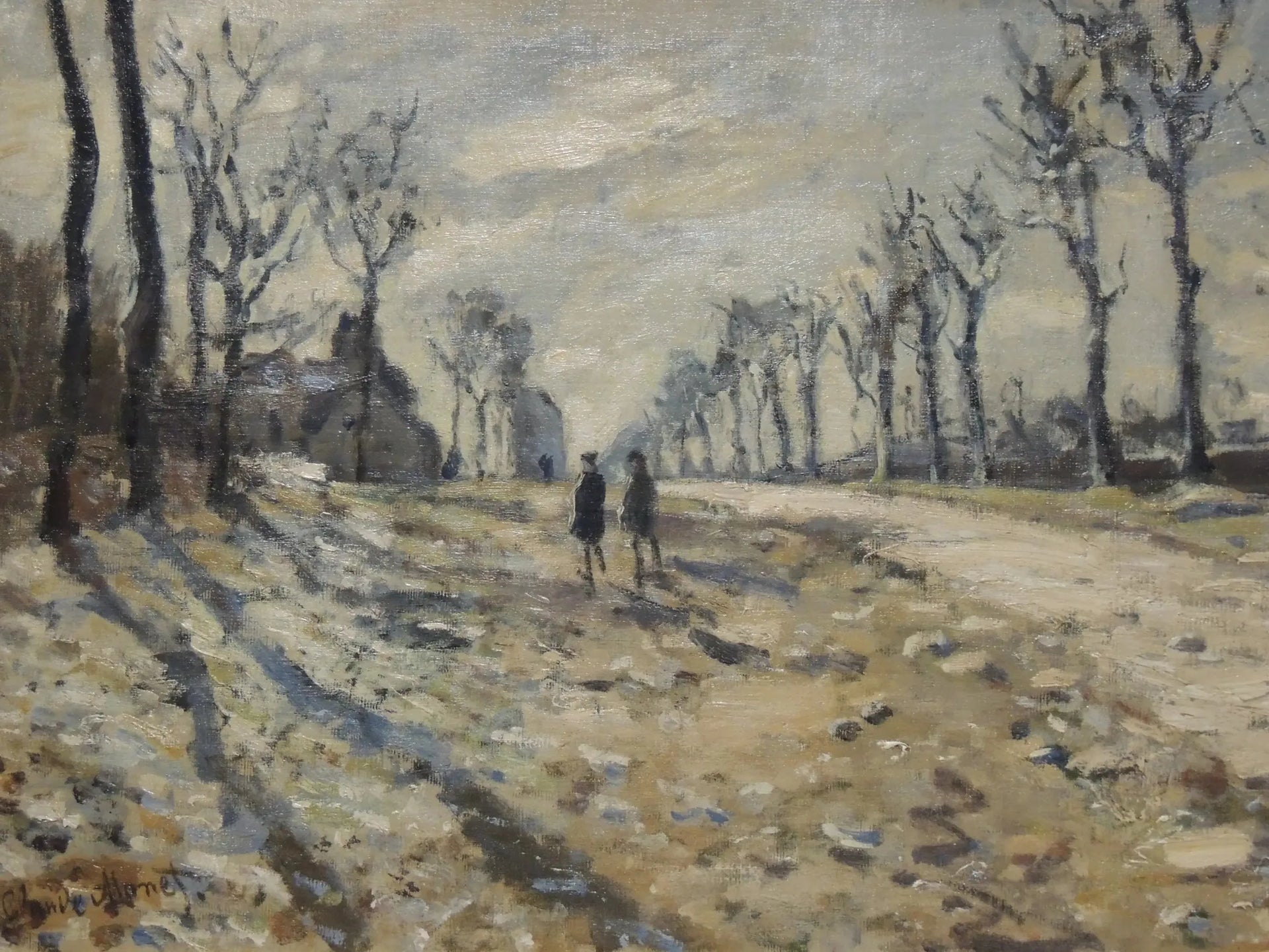 Neige au soleil couchant - Claude Monet image 1 reproduction artisanale de tableau