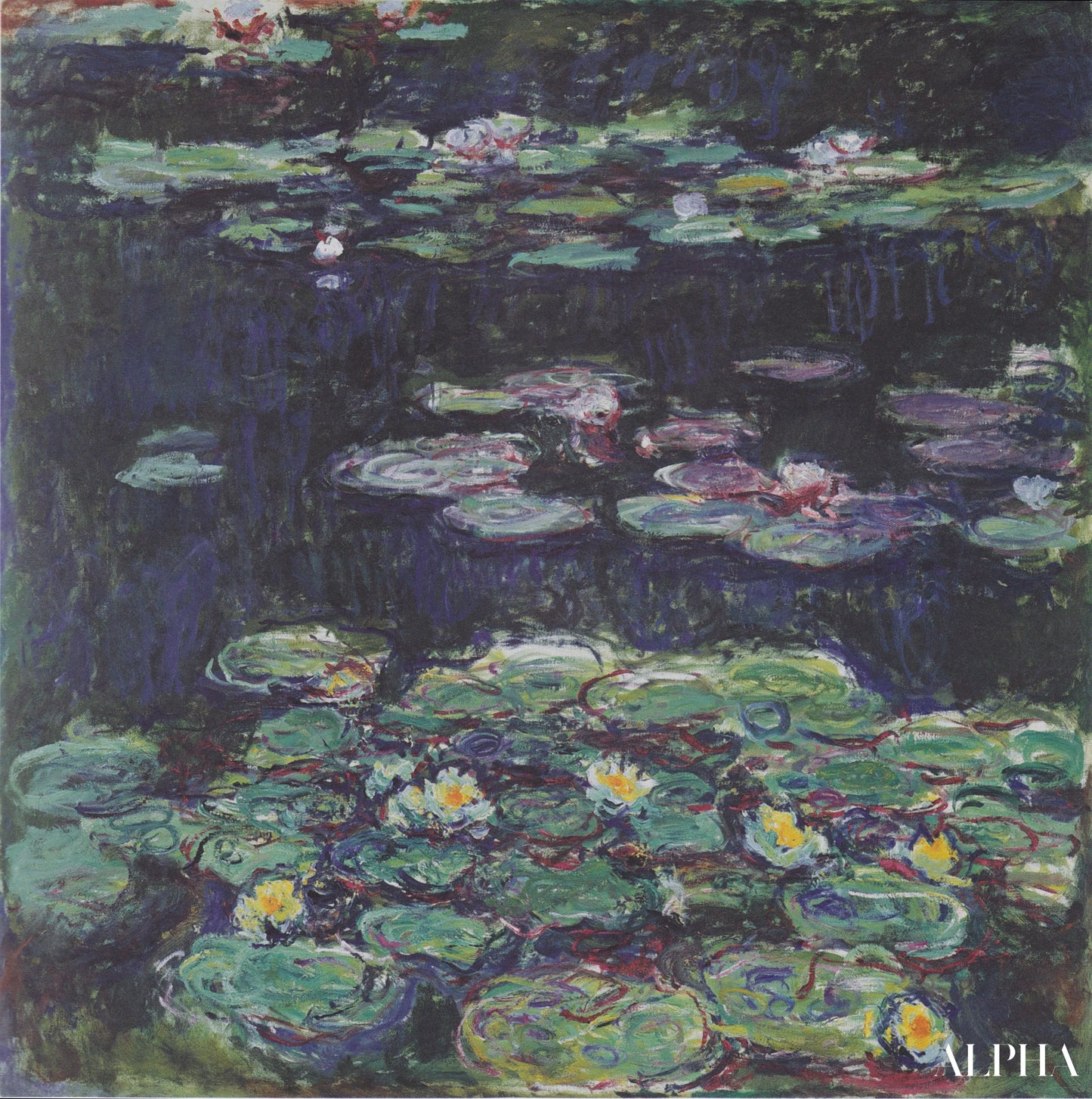 白と黄色の睡蓮 - クロード・モネ - 高級絵画および絵画の複製