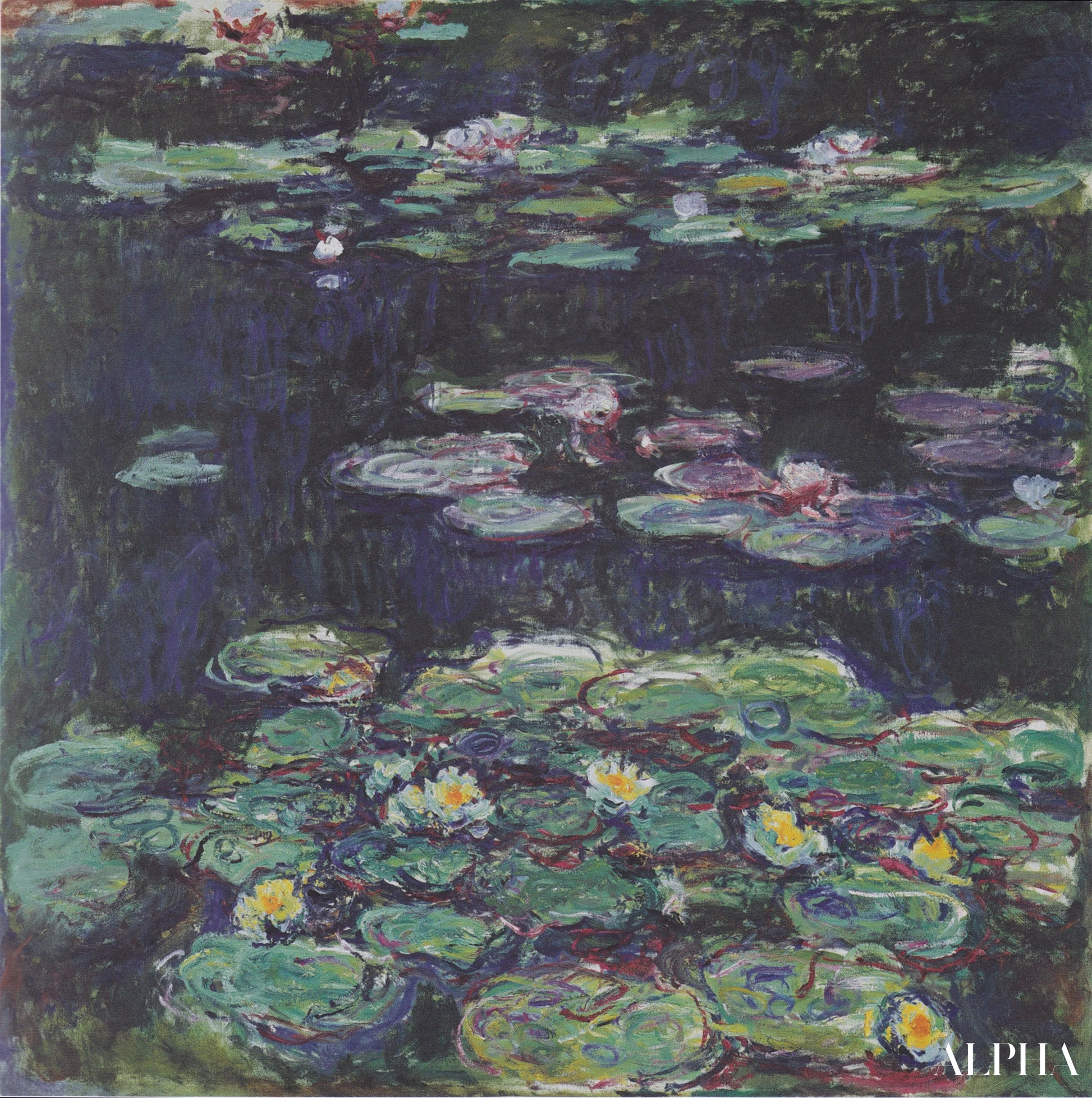 白と黄色の睡蓮 - クロード・モネ - 高級絵画および絵画の複製