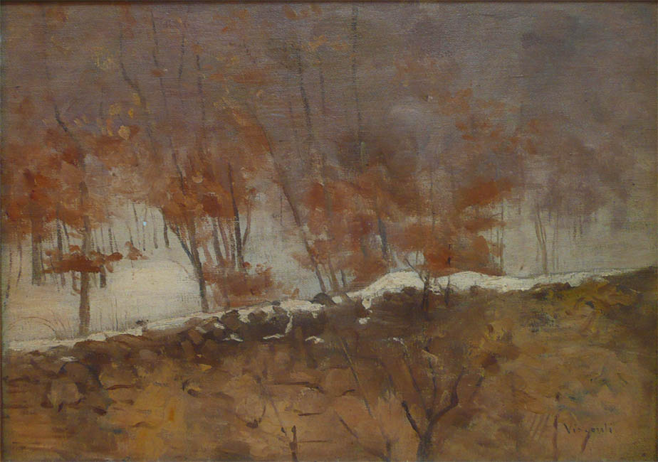 Neve à Saint-Hubert - Eliseu Visconti image 1 copie de tableau peinte à la main